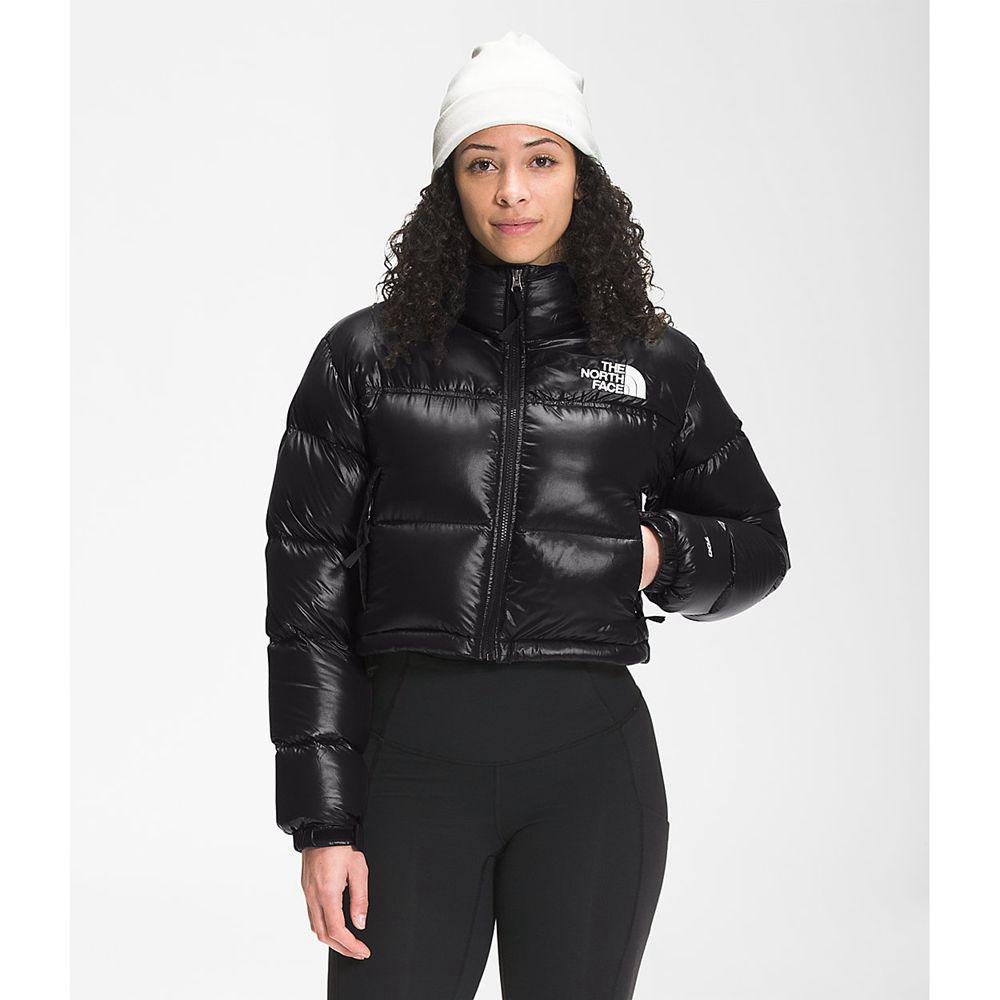 The North Face Μικρός Γυναικεια Μπουφάν Nuptse - Μαυρα (MUSJ43761)
